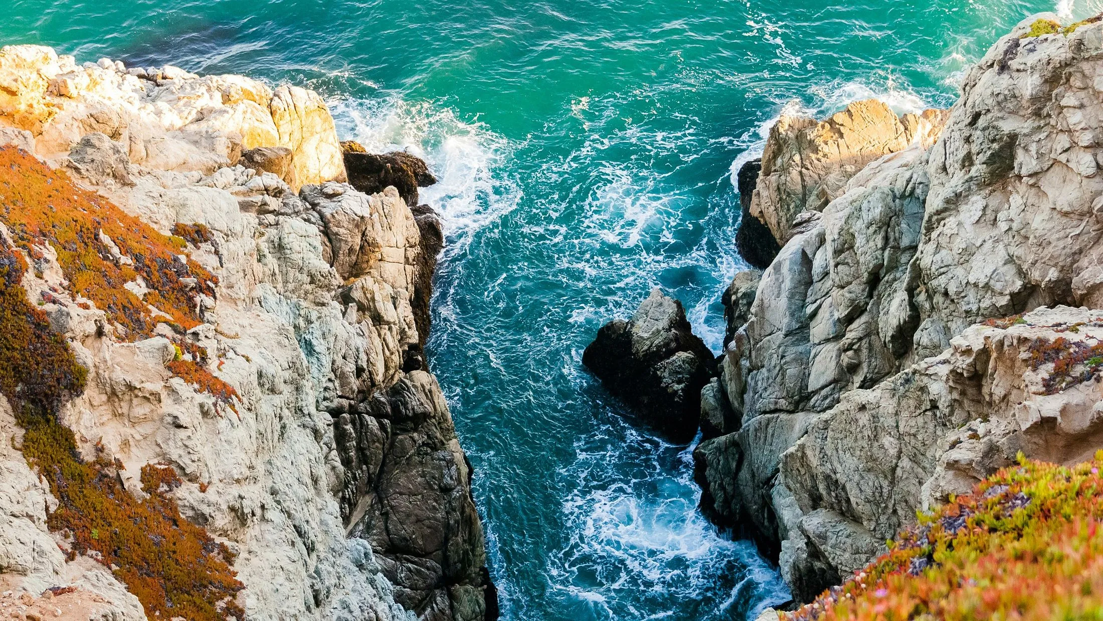 Waves and rocks